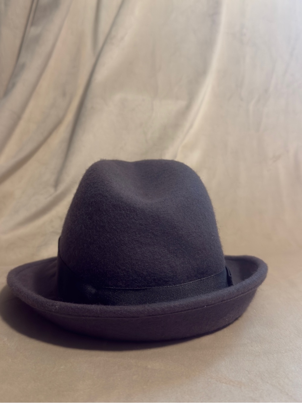Banana Republic Brown Felt Fedora Hat 100 Percent Wool